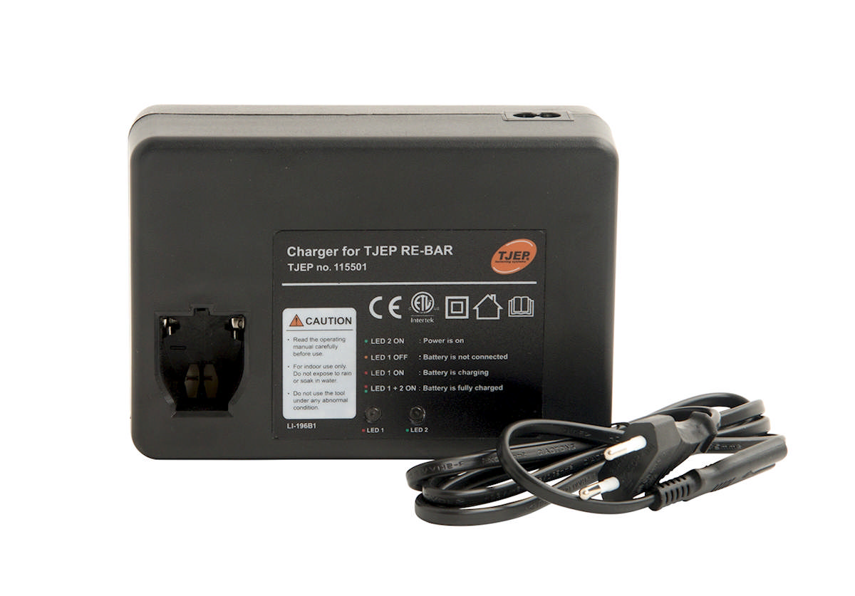 Tjep batterioplader for XP bindemaskine