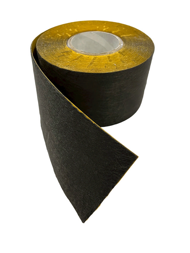 KSK Acryltape med fleece. Klæb på 1 side. 25 m/rl.