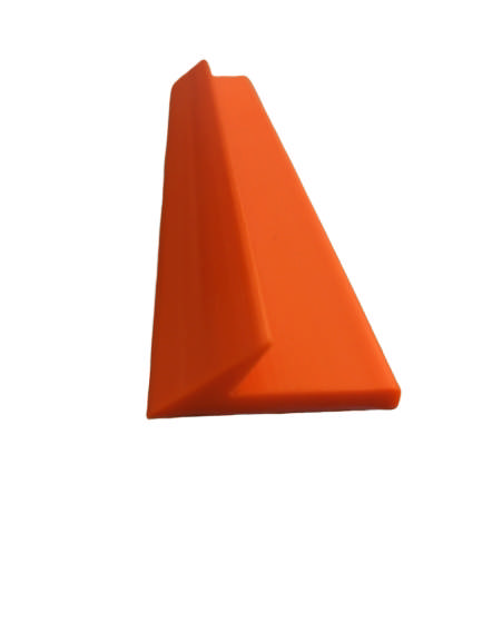 Fasliste 10x15x14 mm med fane. PE orange