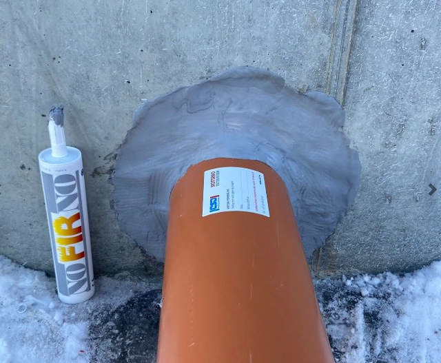 NOFIRNO tætningsmasse 310 ml. Grå farve