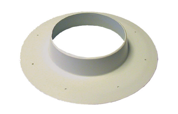 Hvid dækroset m/krave 75/150 - 110/180 mm  ABS