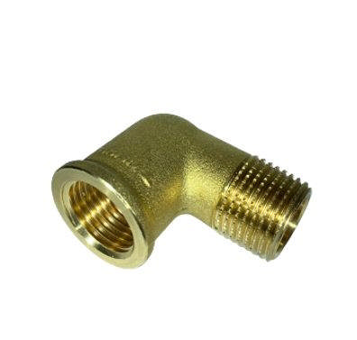 Messing Vinkel 90° 1/2