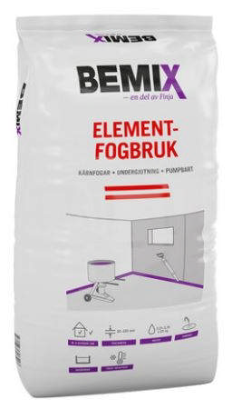 Bemix elementfugemørtel. 20-150 mm