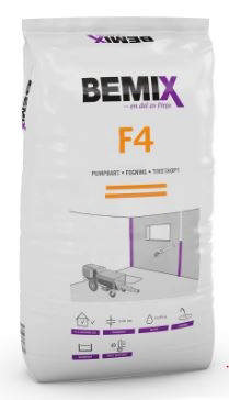 Bemix F4 fugemørtel. 5-50 mm. 40 MPa