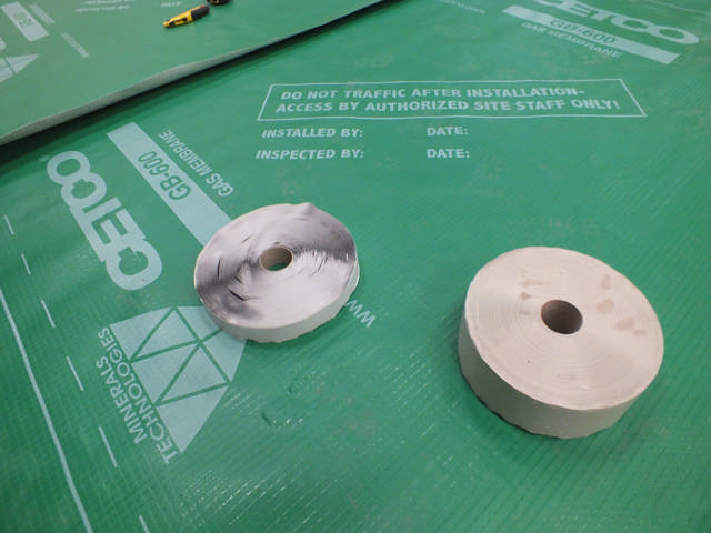 Gas- og radon membran. 2 x 50 meter. T = 0,6 mm