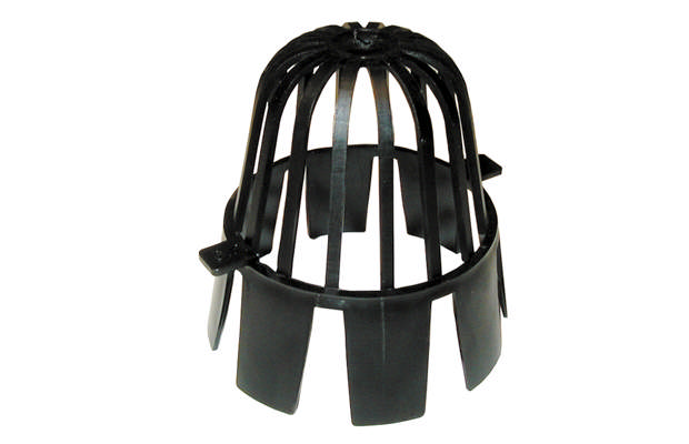 Plastløvfang Ø 63-66 - Ø89-96 mm sort UV-bestandig PE