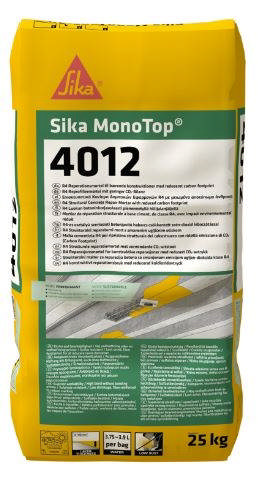 Monotop 4012 fiberforstærket R4. 6-120 mm. 56 MPa
