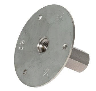 Kontaktplade Ø80 mm-A4. Tilsluttes armeringen