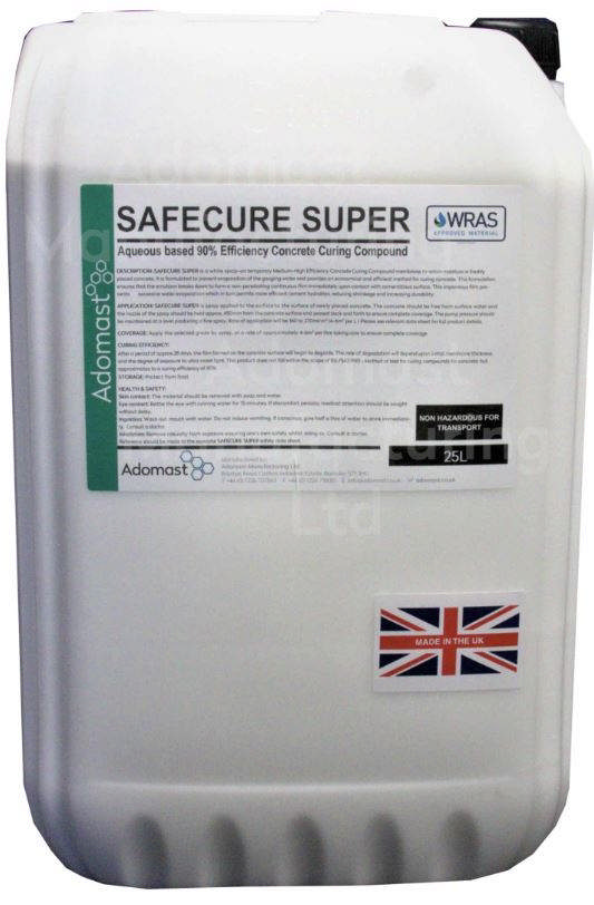 Safecure polymerbaseret curing 205 l/tøn 4-6 m²/l