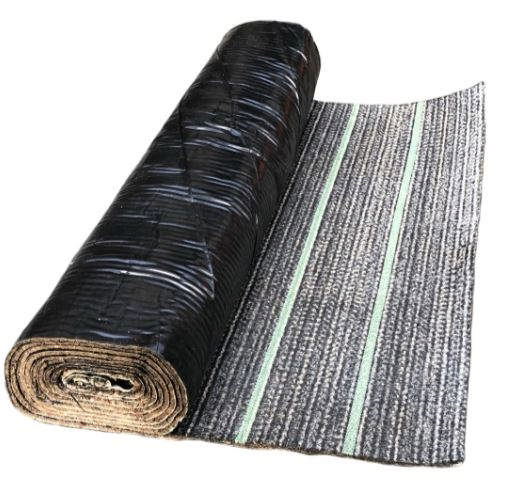 Volclay voltex DS i rulle.JPG Voltex DS membran 1,10x5 m. HDPE-folie. 35 rl./pl.