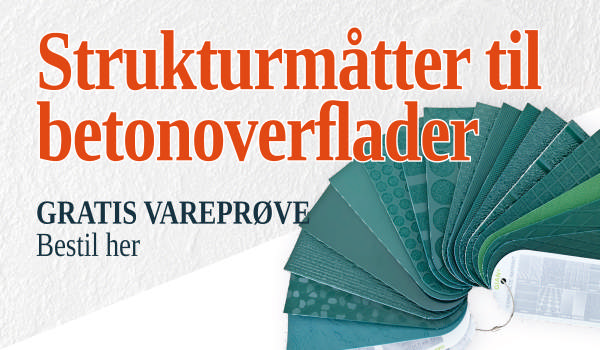 Produktion af betonelementer med struktur og skridsikre overflader.