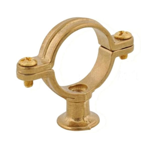 Messingrørbærer m/vægflange 10-28 mm m/M6 gevind