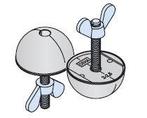 DEHA gummiudsparing 1,3 ton. Komplet. Blå