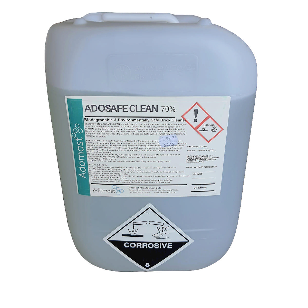 ADOSAFE CLEAN 70. Betonfjerner. 20 l/dunk