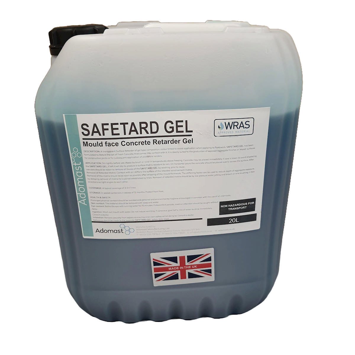 SAFETARD GEL Retarder 3-5 mm. Til støbeforme