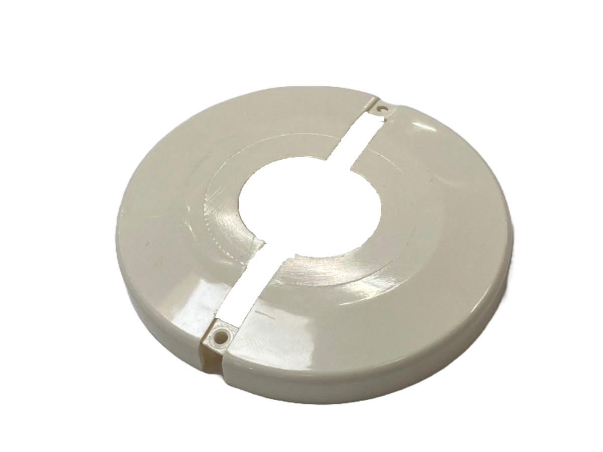 Todelt plastroset 12-28 mm hvid Ø85 x h8 mm ABS